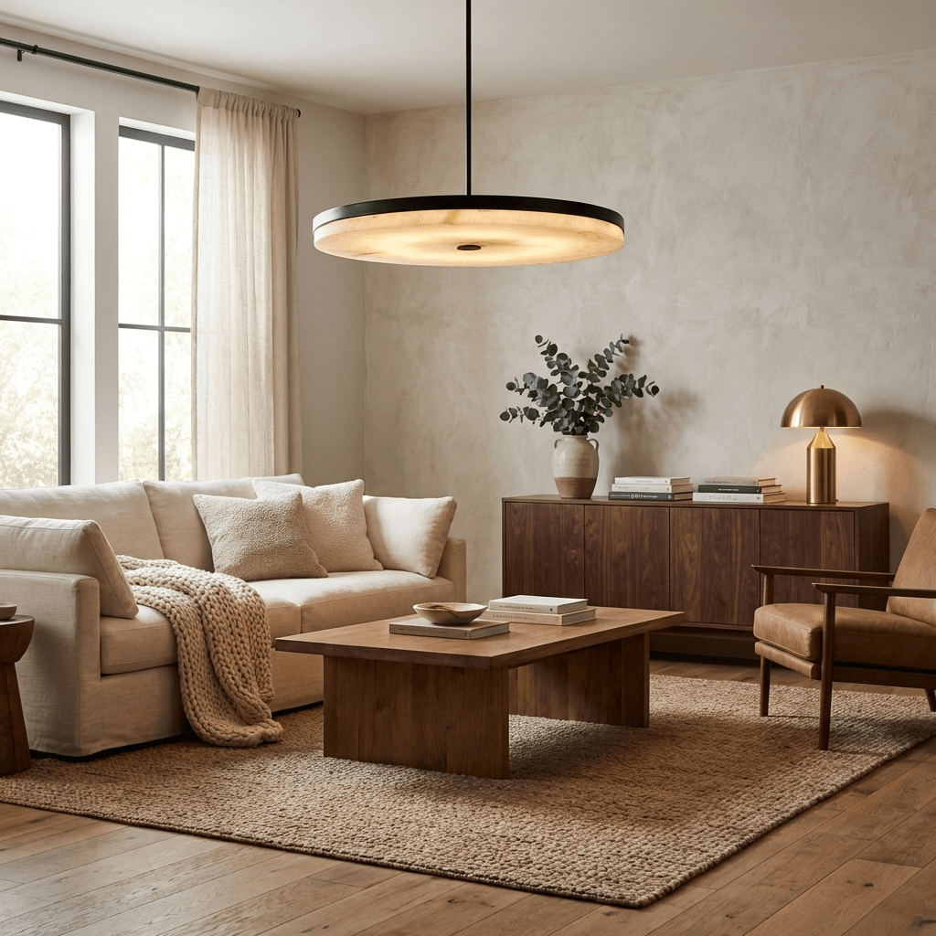 Orbis Alabaster Pendant Light