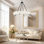 Modern Orion Alabaster Chandelier detail view
