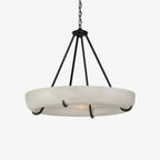 Modern Orion Alabaster Chandelier by Bling Lighting Studio