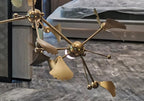 Oro Luxurious Hotel Lobby Gold Contemporary Large Chandelier - Commercial Atrium Lighting