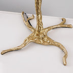 Ostrich Feather Brass Floor Lamp by Bling Lighting Studio