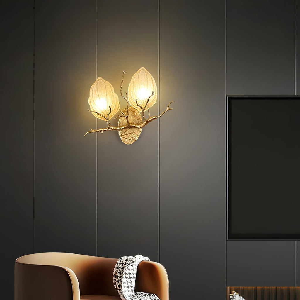 Outono Ficus Branch Wall Lamp by Bling Lighting Studio