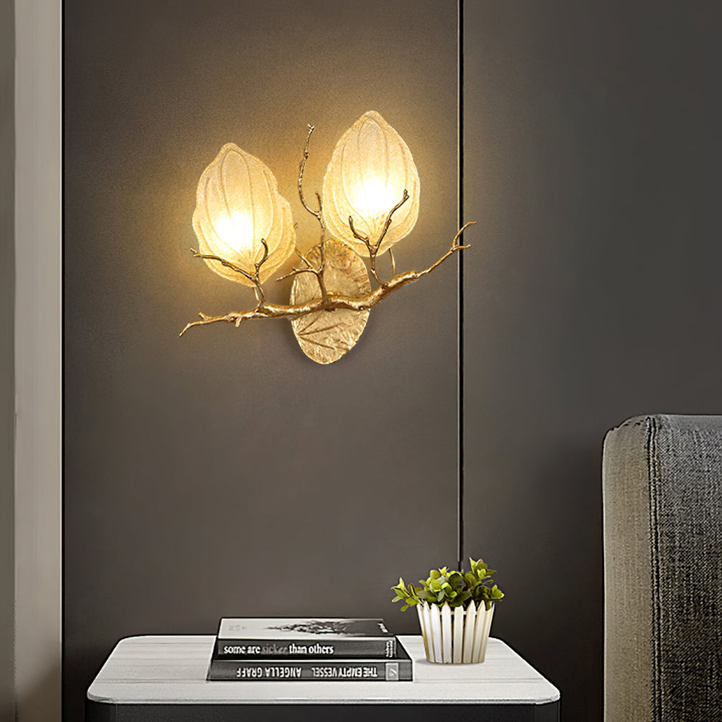Outono Ficus Branch Wall Lamp by Bling Lighting Studio