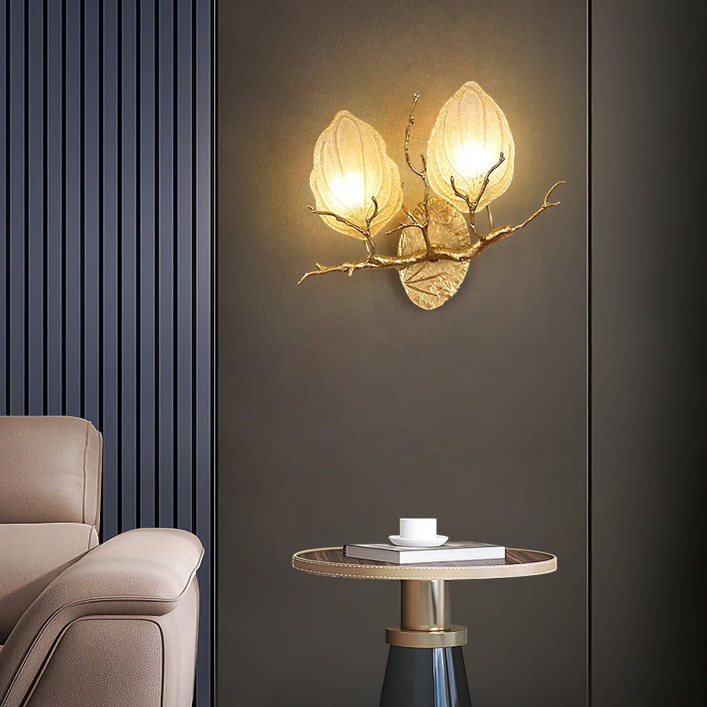 Outono Ficus Branch Wall Lamp by Bling Lighting Studio