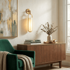 Oval Capsule Glass Wall Sconce