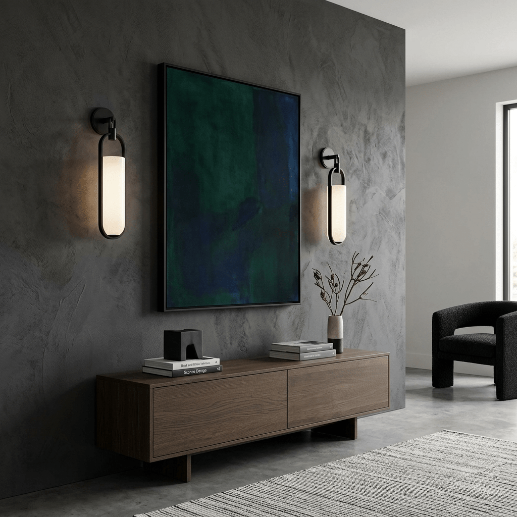 Oval Capsule Glass Wall Sconce
