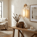 Oval Capsule Glass Wall Sconce