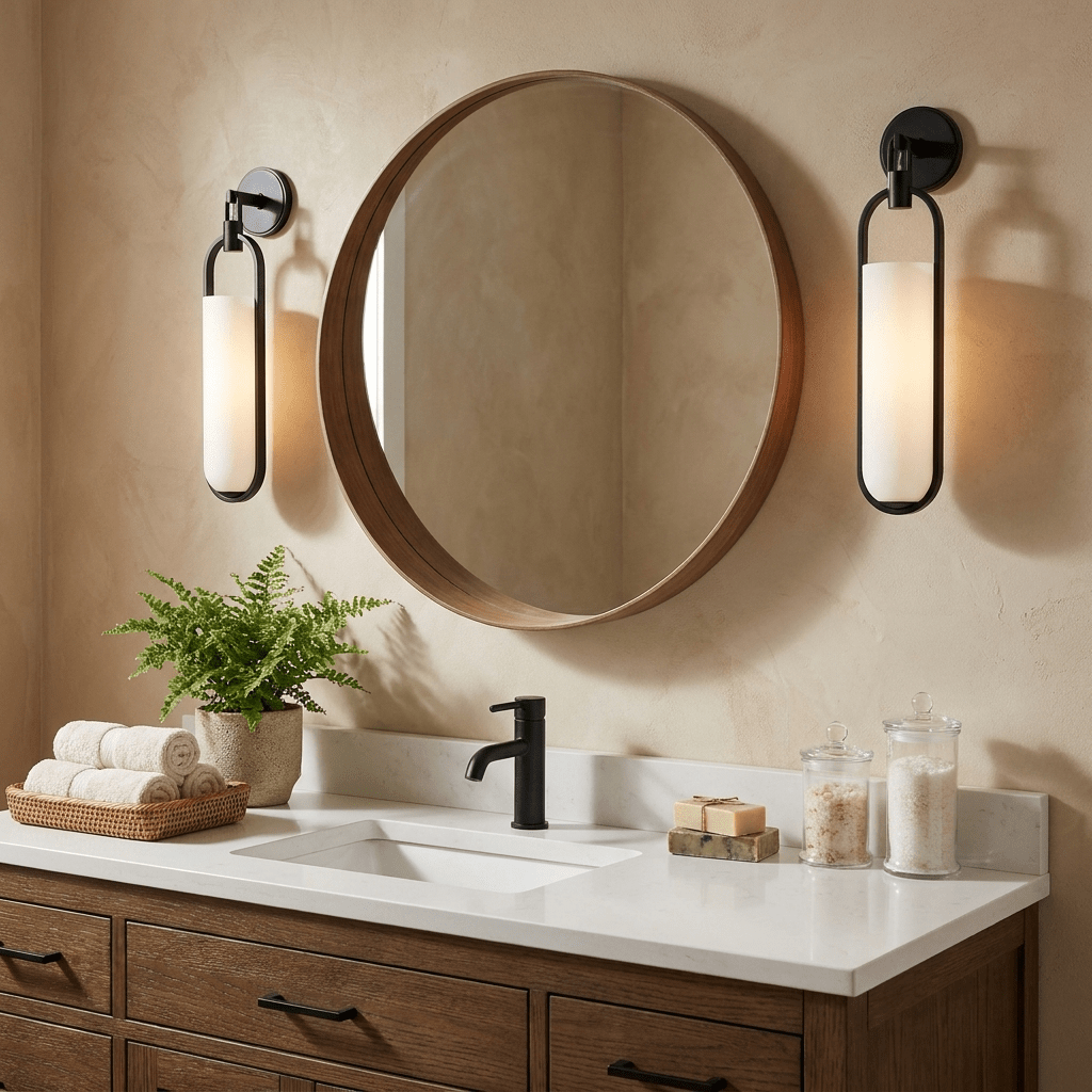 Oval Capsule Glass Wall Sconce