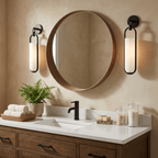 Oval Capsule Glass Wall Sconce