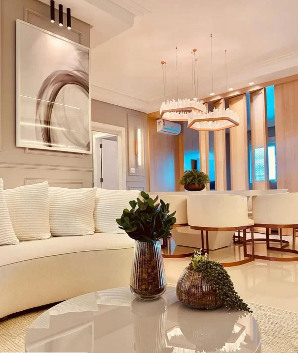 Selenite LED Chandelier for Luxury Interiors by Bling Lighting Studio