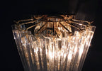 Murano Wall Lamp | 16 Clear Prism Glass | Set of 2