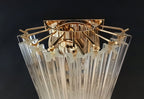 Murano Wall Lamp | 16 Clear Prism Glass | Set of 2