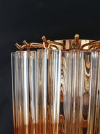 Murano Wall Lamp | 32 Clear Caramel Prism Glass | Set of 2