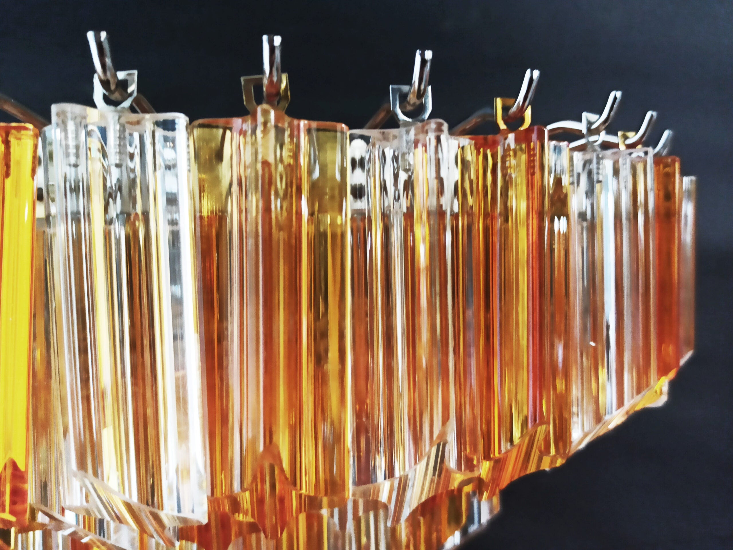 Murano Wall Lamp | 63 Clear Yellow Prism Glass | Set of 2