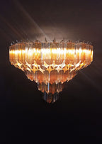 Murano Wall Lamp | 63 Clear Yellow Prism Glass | Set of 2