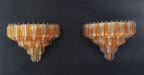Murano Wall Lamp | 63 Clear Yellow Prism Glass | Set of 2