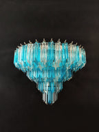 Murano Wall Lamp | 63 Clear Blue Prism Glass | Set of 2