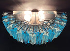 Murano Wall Lamp | 63 Clear Blue Prism Glass | Set of 2