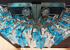 Murano Wall Lamp | 63 Clear Blue Prism Glass | Set of 2
