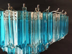 Murano Wall Lamp | 63 Clear Blue Prism Glass | Set of 2