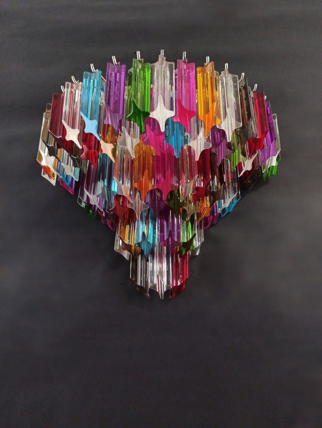 Murano Wall Lamp | 63 Multicolour Prism Glass | Set of 2