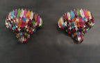 Murano Wall Lamp | 63 Multicolour Prism Glass | Set of 2