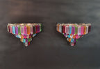 Murano Wall Lamp | 63 Multicolour Prism Glass | Set of 2