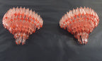 Murano Wall Lamp | 63 Pink Prism Glass | Set of 2