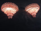Murano Wall Lamp | 63 Pink Prism Glass | Set of 2