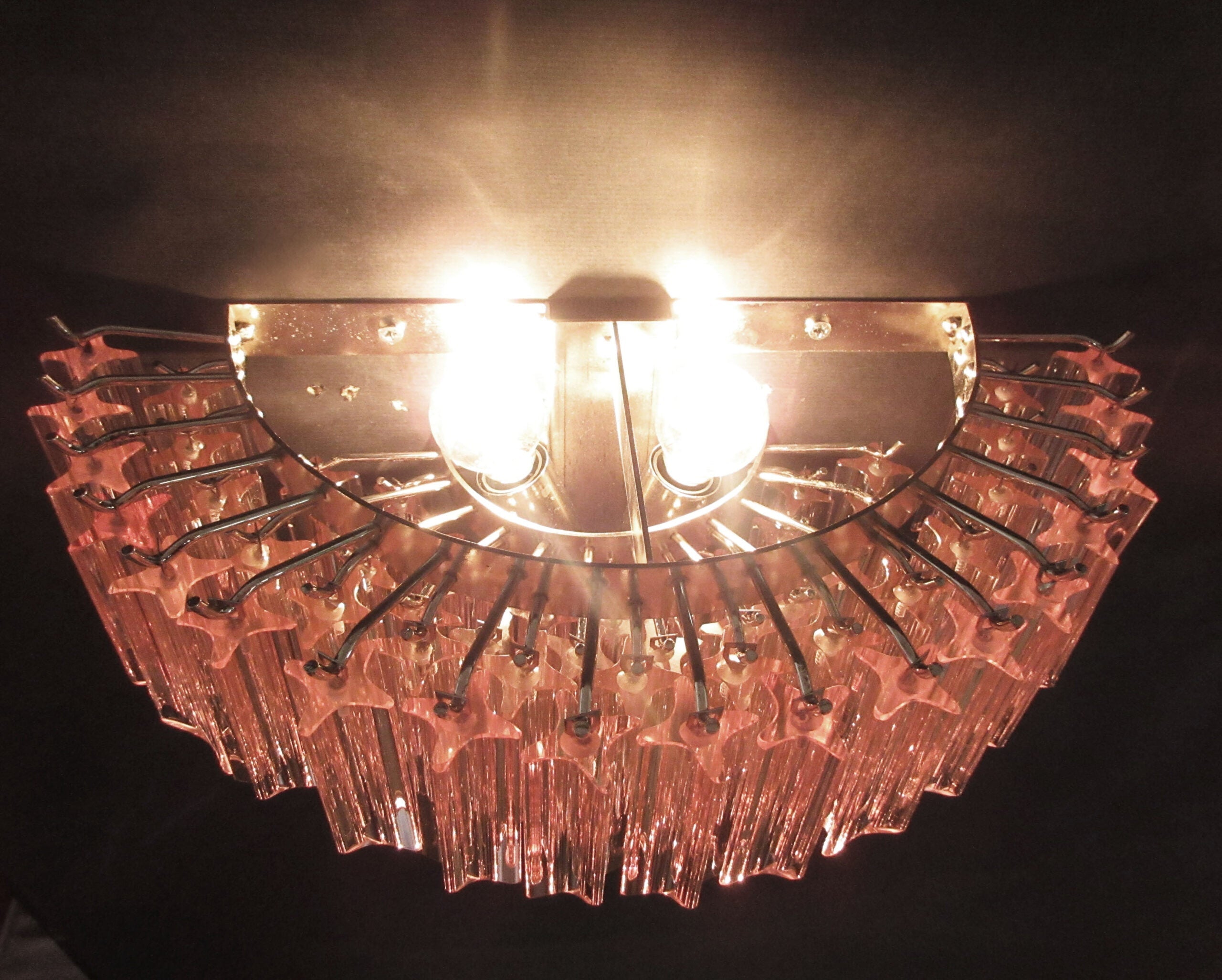 Murano Wall Lamp | 63 Pink Prism Glass | Set of 2