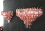 Murano Wall Lamp | 63 Pink Prism Glass | Set of 2