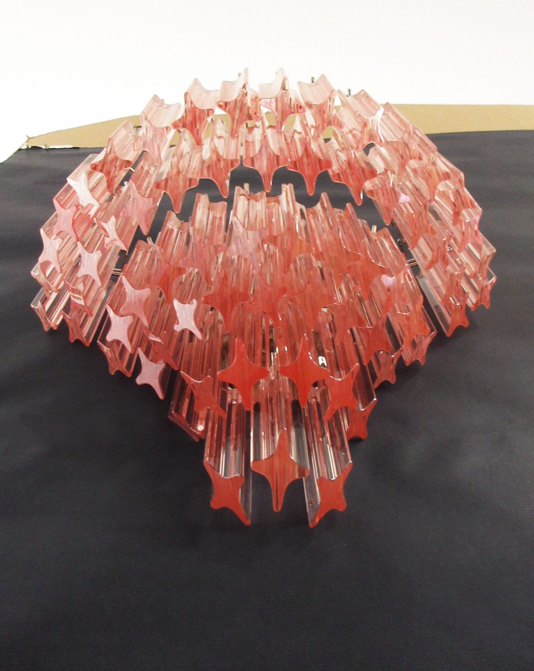 Murano Wall Lamp | 63 Pink Prism Glass | Set of 2