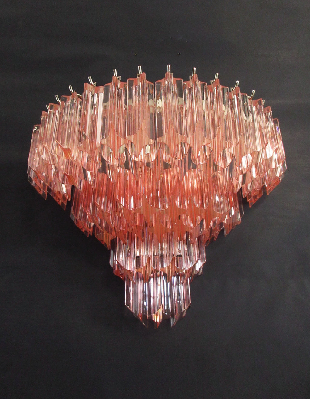 Murano Wall Lamp | 63 Pink Prism Glass | Set of 2