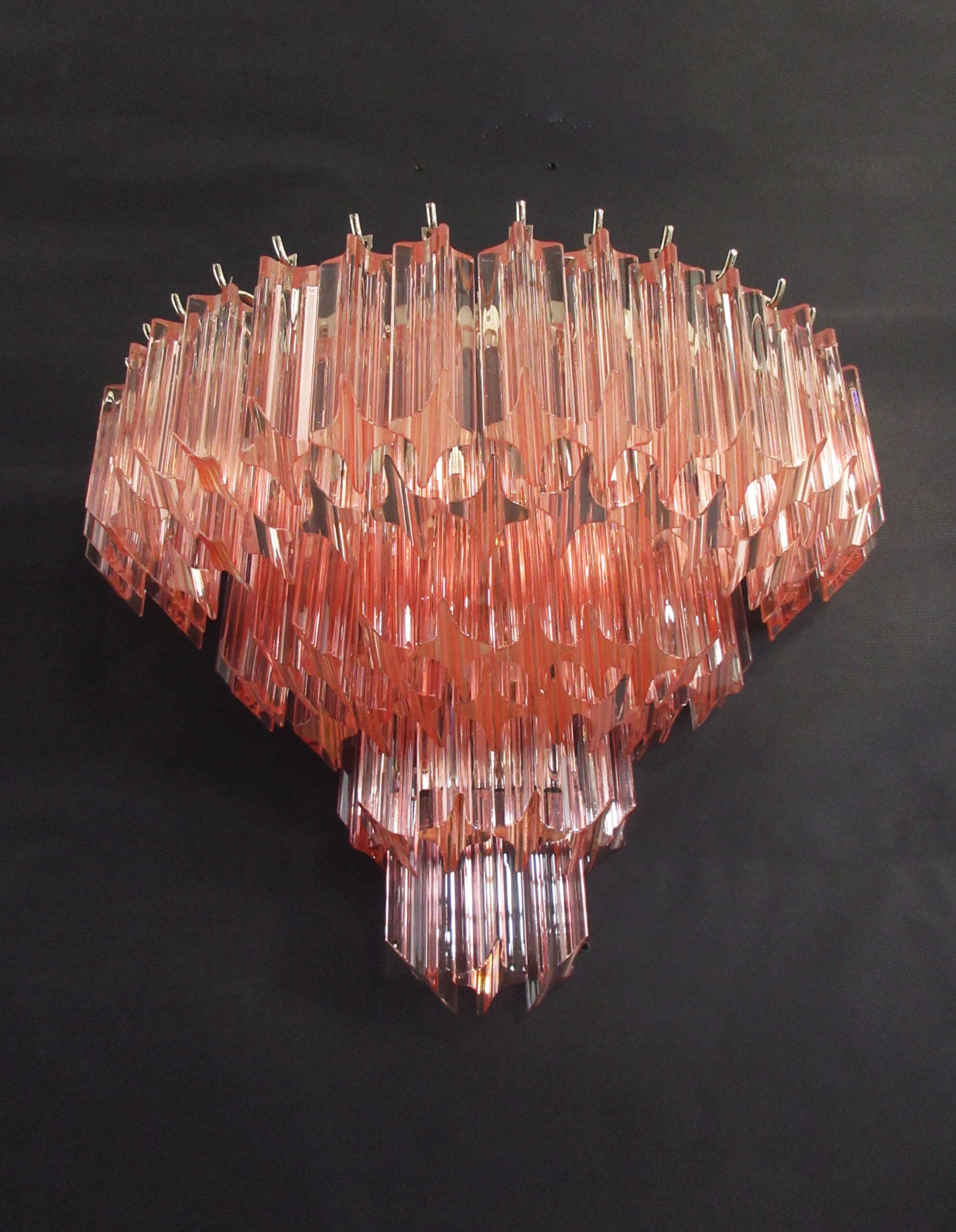 Murano Wall Lamp | 63 Pink Prism Glass | Set of 2