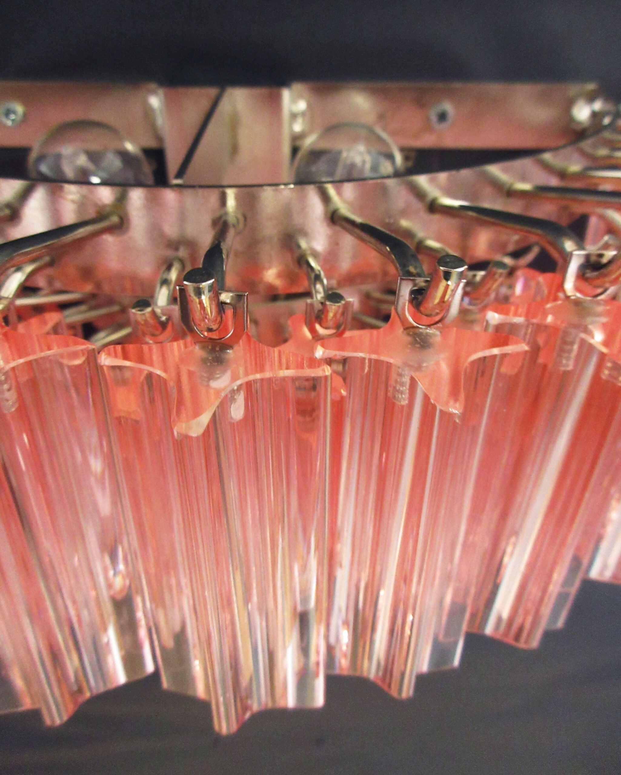 Murano Wall Lamp | 63 Pink Prism Glass | Set of 2