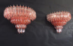 Murano Wall Lamp | 63 Pink Prism Glass | Set of 2
