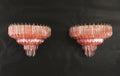 Murano Wall Lamp | 63 Pink Prism Glass | Set of 2
