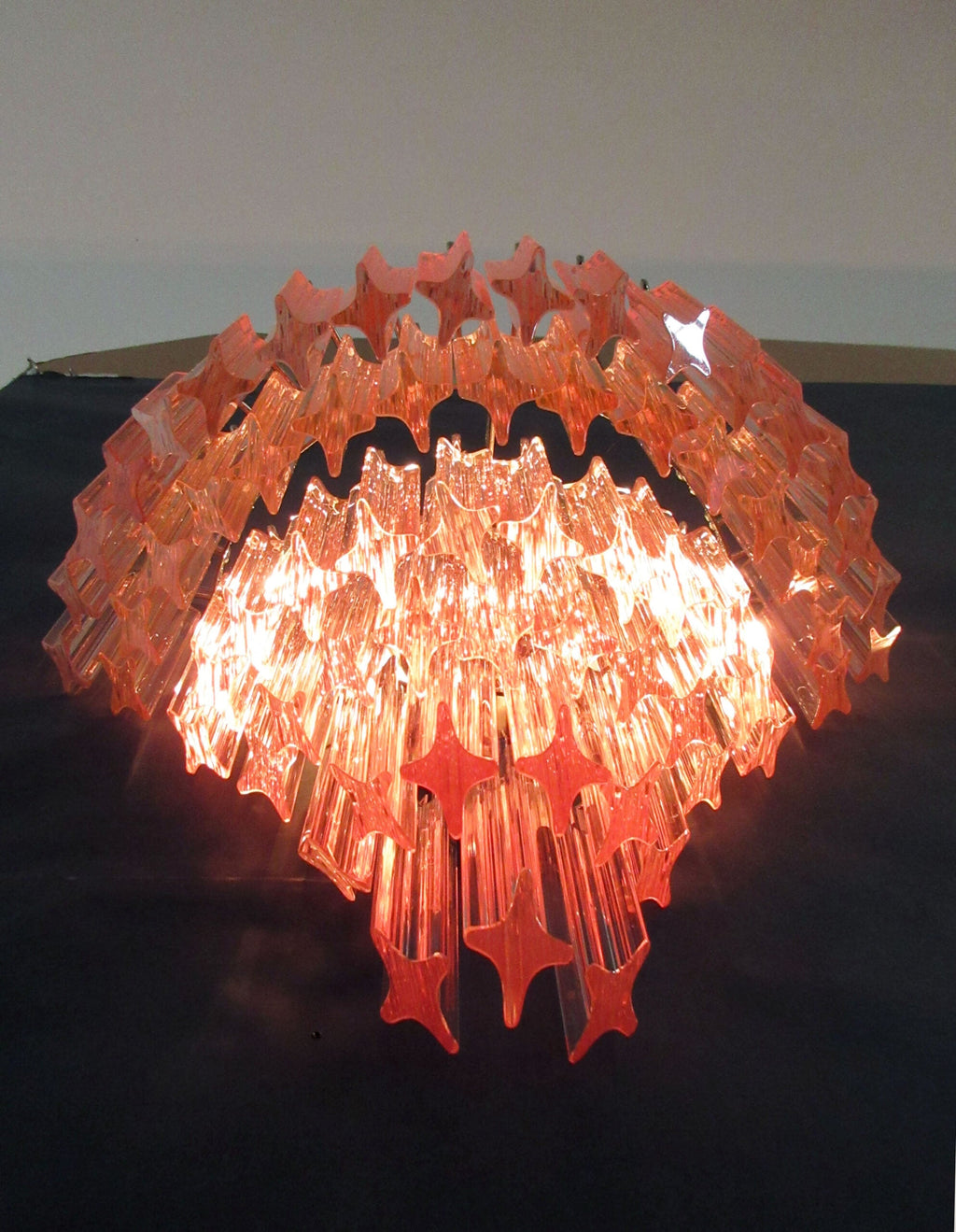 Murano Wall Lamp | 63 Pink Prism Glass | Set of 2