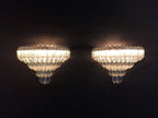 Murano Wall Lamp | 63 Clear Prism Glass | Set of 2
