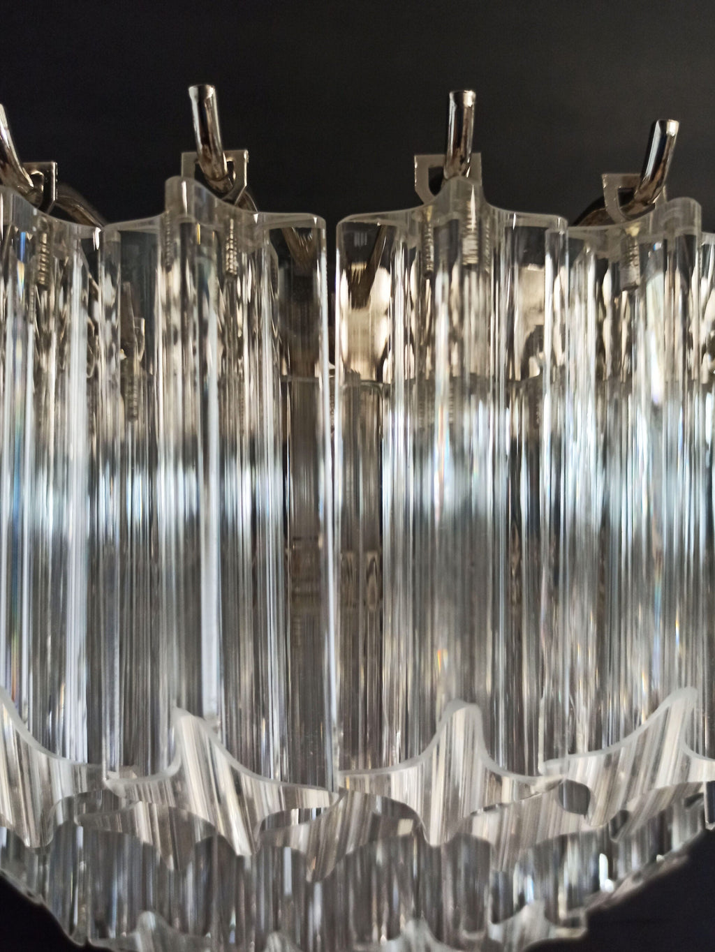 Murano Wall Lamp | 63 Clear Prism Glass | Set of 2