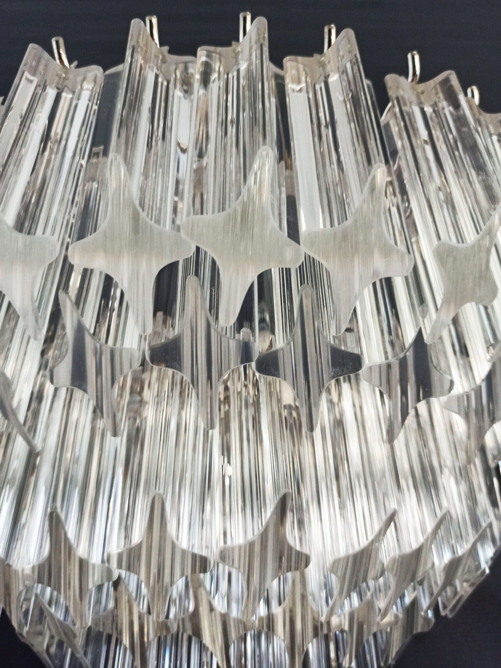 Murano Wall Lamp | 63 Clear Prism Glass | Set of 2