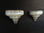 Murano Wall Lamp | 63 Clear Prism Glass | Set of 2