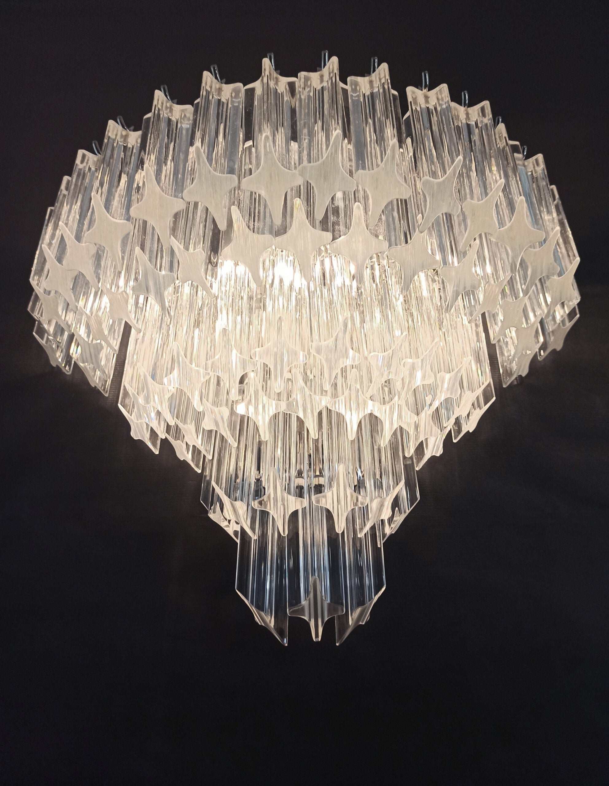 Murano Wall Lamp | 63 Clear Prism Glass | Set of 2