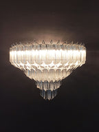 Murano Wall Lamp | 63 Clear Prism Glass | Set of 2
