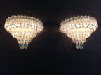 Murano Wall Lamp | 63 Clear Prism Glass | Set of 2