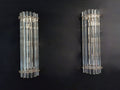 Murano Wall Lamp | 7 Clear Prism Glass | Set of 2