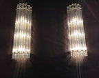 Murano Wall Lamp | 7 Iris Clear Prism Glass | Set of 2