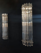 Murano Wall Lamp | 7 Iris Clear Prism Glass | Set of 2