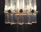 Murano Wall Lamp | 7 Iris Clear Prism Glass | Set of 2