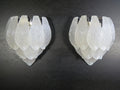 Murano Wall Lamp | 10 Clear Petal Glass | Set of 2